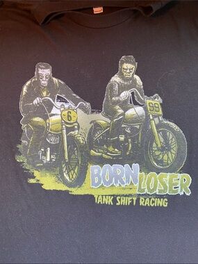Born Loser Tank Shift Racing Graphic Tee - Black
